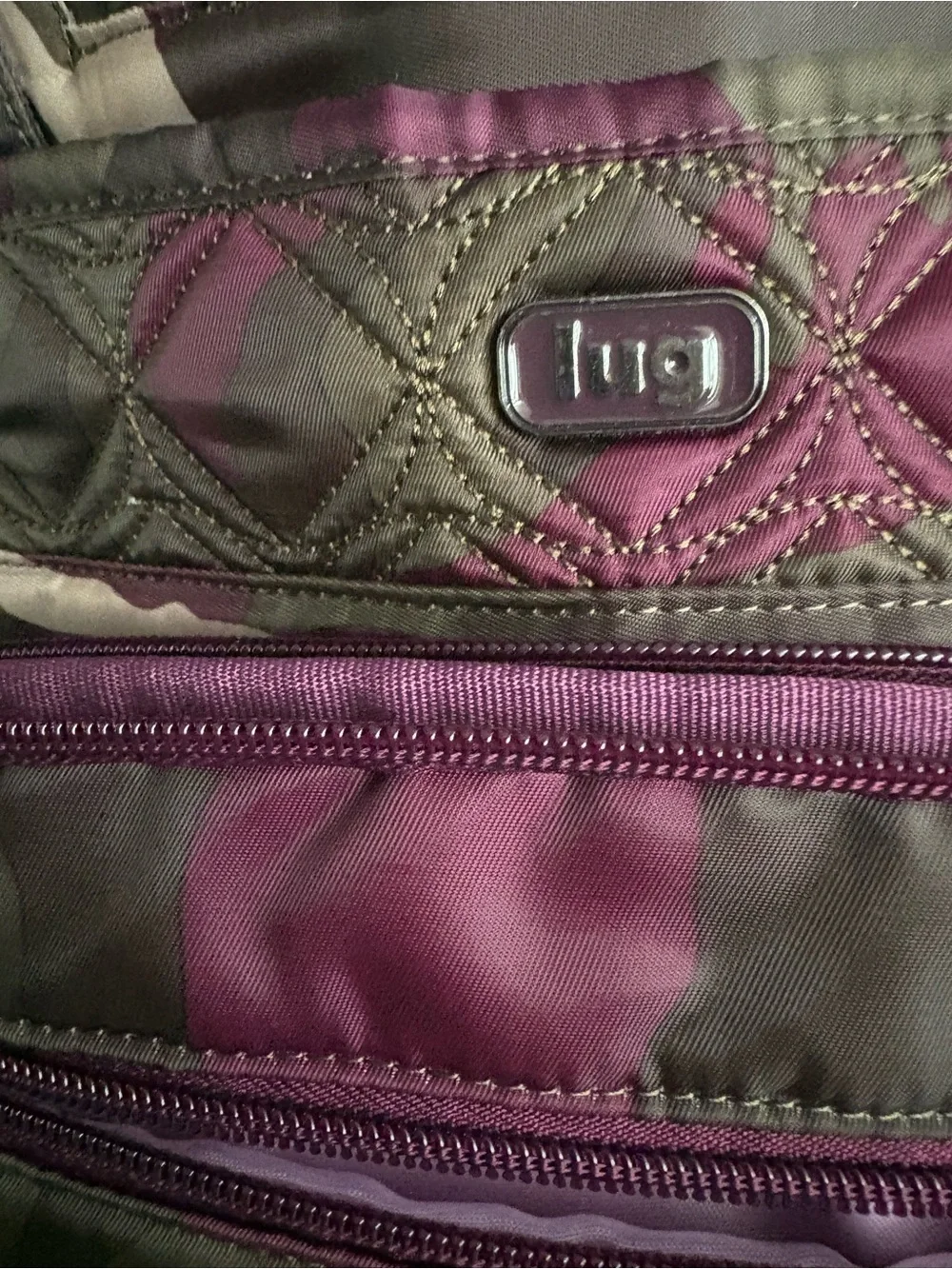 lug Purple Camo Quilted Tote